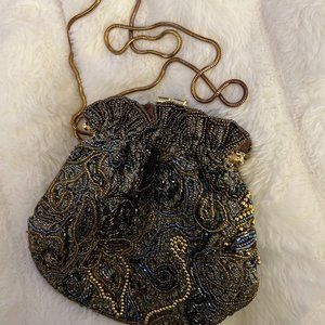 Vintage Beaded  Clutch